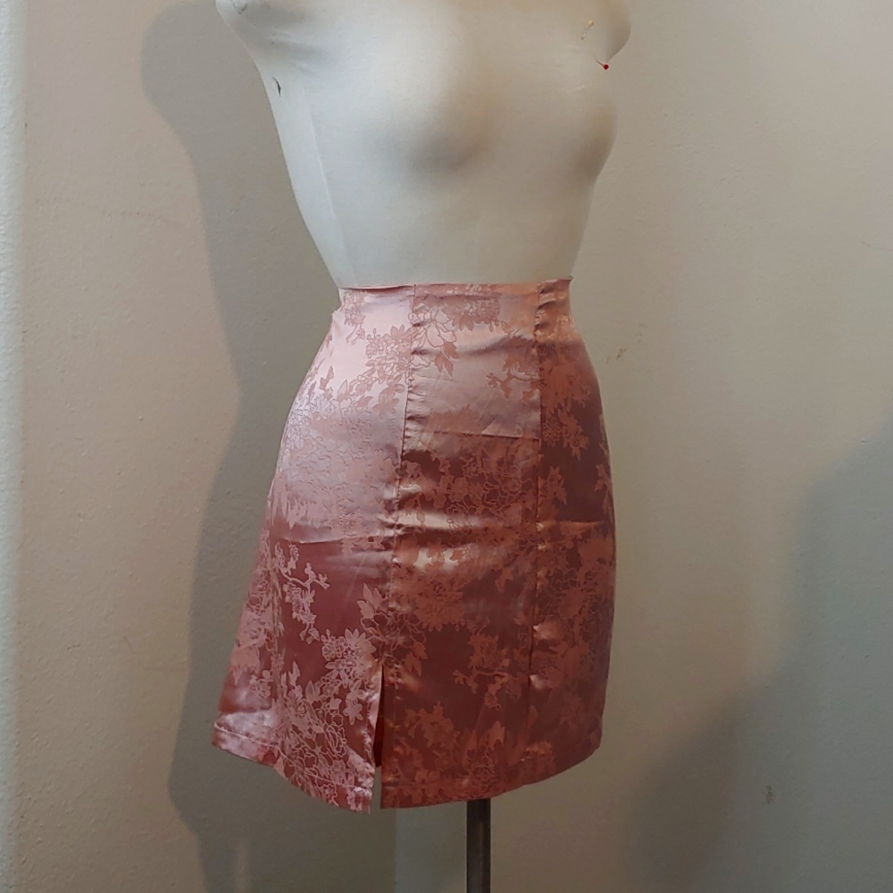 Satin Flora Skirt